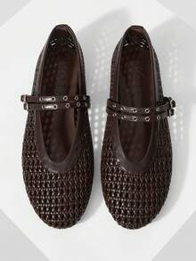 MOTF 女士平底鞋 - 咖啡棕 - 查看 2