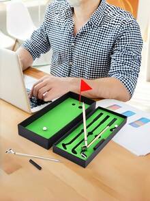 Zazumi Mini Golf Course Ballpoint Pen Set With Putter Design Creative Gift Box For Office Fun Holiday Season Birthday Gift Ideas Novelty Must Haves - Multicolor - View 3