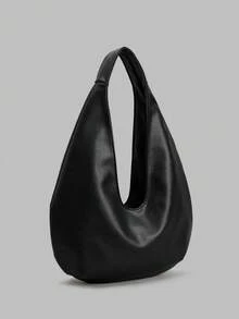 Ontre Women's Fashion Versatile Commuter Casual Shoulder Bag - Black - View 2