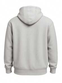 Nike Club Oversized Men's Hoodie Grey - Dk Grey Heather/Lt Smoke Grey/White - View 2