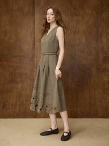 MOTF 女士平底鞋 - 咖啡棕 - 查看 3