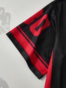 Betty Boop x SHEIN Plus Size Casual Cartoon Pattern V-Neck Short Sleeve T-Shirt, Summer