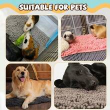 1pc Washable Guinea Pig Pad, Rabbit Cage Liner, Guinea Pig Fleece Mat, Reusable Bedding Pee Pad, Suitable For Small Animals, Rabbits - Multicolor - View 1