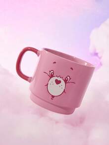 SHEIN X Care Bears 1 Pc 14.5 Oz/430 Ml Cute Cartoon Character Ceramic Mug, Stackable, Heat & Cold Resistant, Microwave & Dishwasher , Suitable For Water, Milk, Juice, Coffee, Share Bear, Cheer Bear, Bear, Good Luck Bear, Sunshine Bear,Valentine's Day - Multicolor - View 4