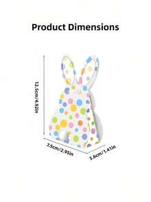 Zazumi Bunny Ear Gift Box Easter Rabbit Theme With Pink Ribbon Decorative Present Wrapping Holiday Season Birthday Gift Ideas Cottage Core Aesthetic Must Haves - Multicolor - View 3