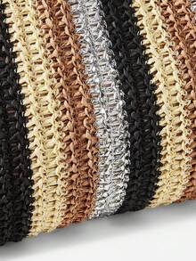 MOTF WOMEN'S VACATION BRAID CHAIN CLUTCH BAG - Beige - View 6