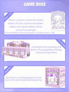 POKOJA LAND 盲盒（非毛绒填充），适合作为节日礼物送给朋友，艾玛生日蜡烛花园主题盲盒人偶（8个常规款+1个隐藏款）- ABS材质可收藏兔子角色人偶（8厘米/3.14英寸），带有花卉和派对装饰，是送给朋友和家人的贴心礼物，非常适合桌面/展示装饰和人偶爱好者。 - 潮玩盲盒 - 查看 6