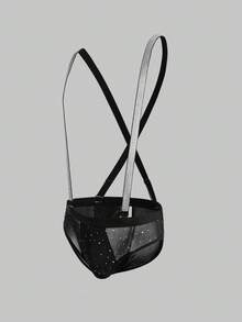 DrisQ Men's Sexy Lingerie For Party, Intimate Apparel - Black - View 3