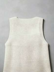 GlowEve Sleeveless Knit Fringe Elegant Romantic Cardigan - Apricot - View 3