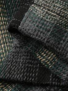 Livesso Loose Straight Elastic Waist Women's Plaid Pajama Pants, Loungewear - Green - View 7