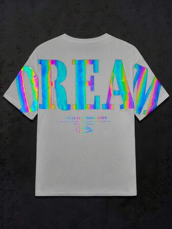 GENTILAND Locker sitzende, gestrickte Herren Kurzarm Dehnbare T-Shirts