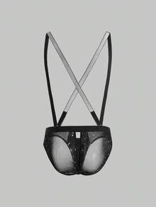 DrisQ Men's Sexy Lingerie For Party, Intimate Apparel - Black - View 2