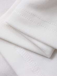 DAZY 2pcs Women Cartoon Cat Plaid Patchwork Peter Pan Collar Cardigan Long Sleeve Top And Loose Pants Pajama Set - White - View 9