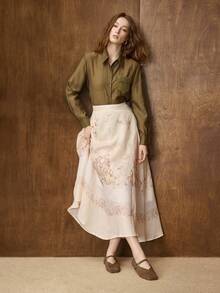 MOTF WOMEN SQUARE TOE BUCKLE STRAP FLATS VALENTINE'S DAY SPRING SHOES - Brown - View 9