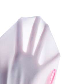 SHEIN Girls' (Large) Spring/Summer Casual Basic Versatile Vacation Everyday Home Dress Striped Wavy Pattern Halter Neck Fitted Short Knit Dress, Two Pieces Set - Pink - View 8