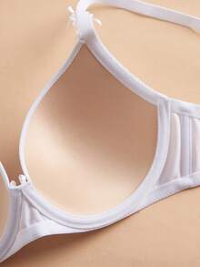 DesireSculpt 2pcs Smooth Seamless Wireless Lightly Padded Supportive Basic Everyday Bras - Multicolor - View 6