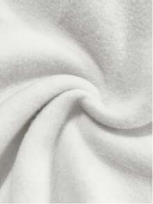 Resyla Áo sweatshirt nữ cỡ lớn dáng rộng, cổ tròn, phối màu, kiểu dáng đại học, in chữ tương phản và thêu hình vỏ sò, lót giữ nhiệt, kiểu dáng thường ngày. - Đỏ - Xem 5