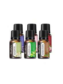 6瓶装香薰精油套装：玫瑰精油1瓶，薰衣草精油1瓶，香草精油1瓶，檀香精油1瓶，樱花精油1瓶，茉莉精油1瓶。套装包含香薰机、香薰蜡烛、香薰石、加湿器、车载香薰机、家用香薰机和精油补充装。 - 混合香味 - 查看 6