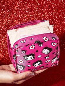 Betty Boop x SHEIN 1个可爱收纳袋，适合存放女性卫生用品、电子产品、小物件，也是送礼佳品，适用于派对、节日、情人节等场合。