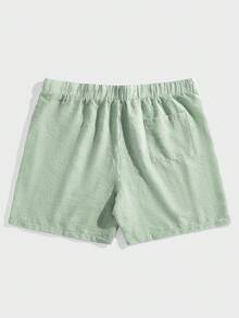EASEVO Men Plus Size Casual Vertical Striped Woven Shorts, Vacation, Father's Day Gifts, Football - Multicolor - View 2