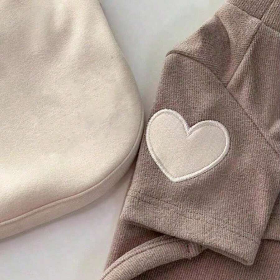 Pc1,Dark Green High Neck Dog Clothes With Heart Patch For Small Dogs Daily Wear - Multicolor - View 1