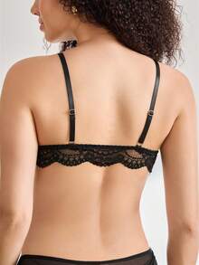 Moonlight&Mama 1pc Comfortable Minimalist Wireless Nursing Bra For Women - Black - View 2