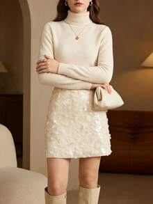 MOTF PREMIUM WOMEN'S FASHIONABLE SEQUIN SKIRT