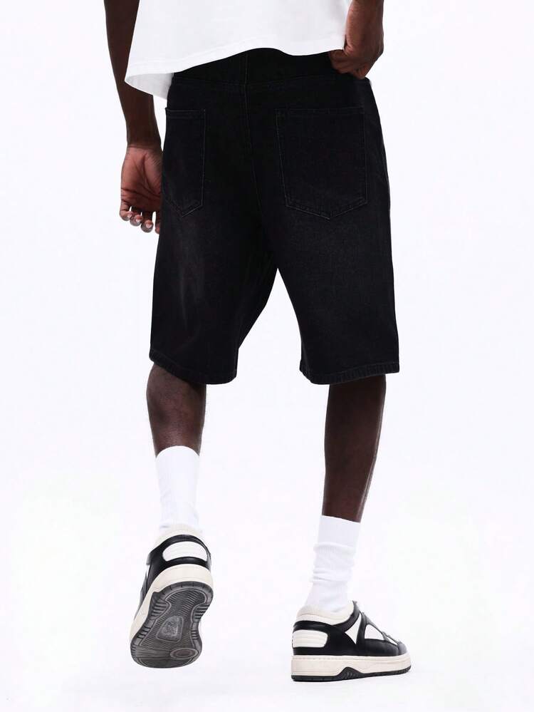 Slim Fit Denim Shorts