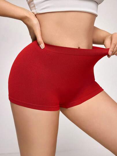 SuitURBody 1件装女士无缝简约纯色时尚舒适高性价比高品质便携安全短裤