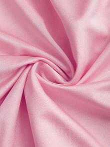 Sweetra Áo không tay cổ bèo kiểu cổ điển với thiết kế thắt eo, thời trang mùa hè dành cho nữ. - Hồng - Xem 5