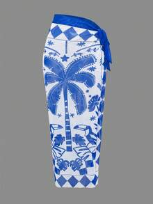 Swim Oasis 2026新款椰树印花ins风泳衣沙滩裙两件套女装 - 彩色 - 查看 4