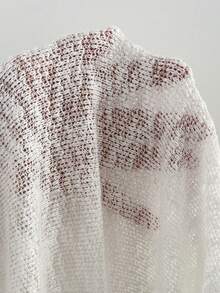 Sweetra 女士性感万圣节服装、感恩节上衣、新年服装，适合春季、秋季、冬季、派对、通勤、日常、旅行、假日穿着，女士性感白色修身V领荷叶边开衫 - 白色 - 查看 4