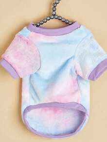 PETSIN 1 件宠物抓绒扎染粉紫色毛绒玩具 - 彩色 - 查看 9