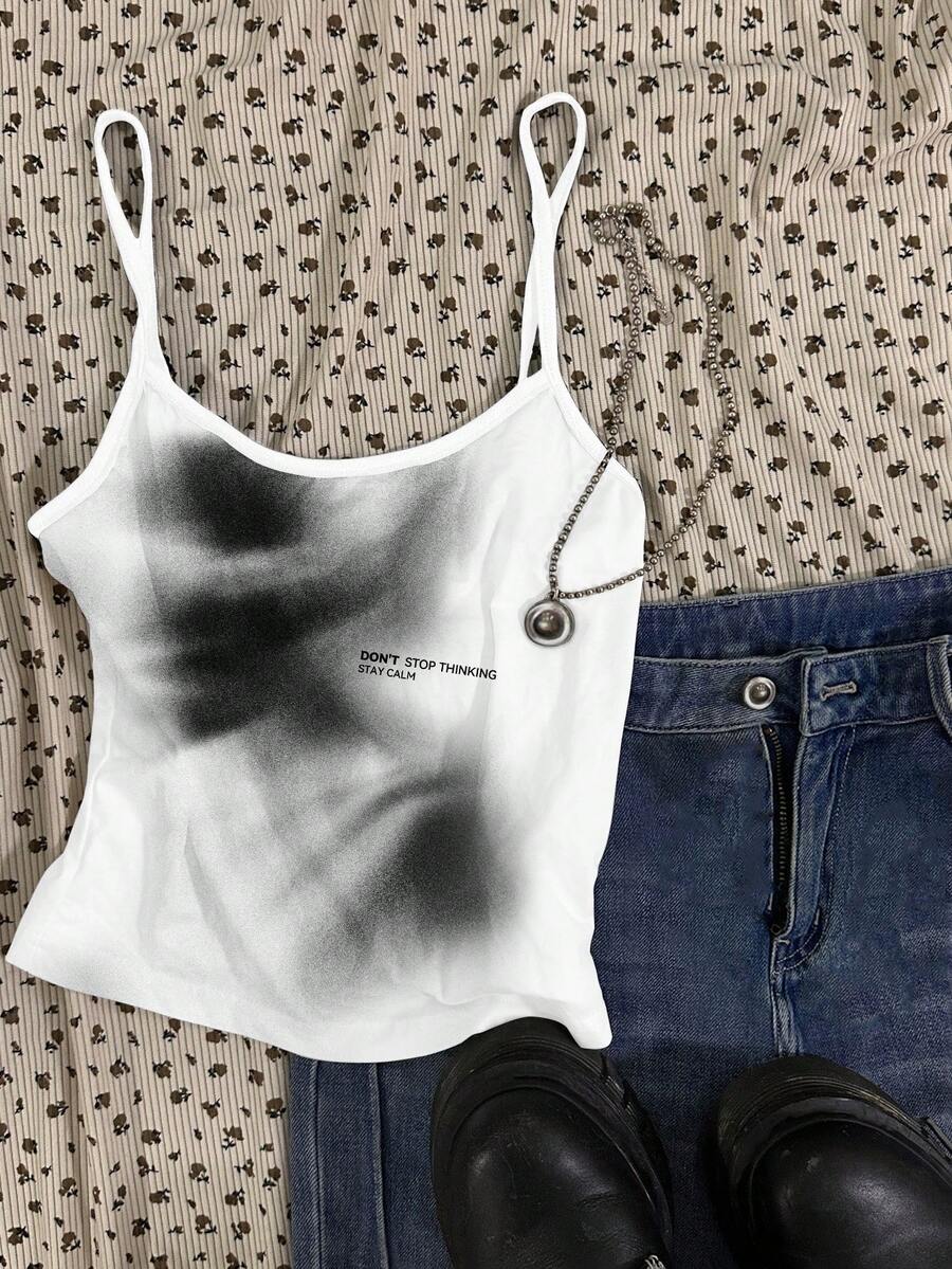 Attitoon Top de tirantes informal, sexy y con estilo callejero vintage para mujer, para el verano - Multicolor - Ver 1