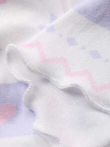 DAZY Cute Bear Pattern Allover Print Fitted Shorts Women Pajama Jumpsuit - White - View 7