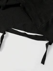 ROMWE MEN Graphic Print Glitter Distressed Tank Top For Toddler Boys - Black - View 6