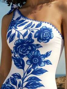 CAJUNI Áo tắm liền thân thoải mái dành cho nữ đi biển, thích hợp cho kỳ nghỉ. - Nhiều màu - Xem 1