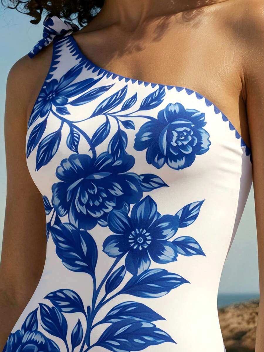 CAJUNI Áo tắm liền thân thoải mái dành cho nữ đi biển, thích hợp cho kỳ nghỉ. - Nhiều màu - Xem 1