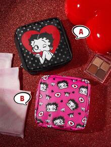 Betty Boop x SHEIN 1个可爱收纳袋，适合存放女性卫生用品、电子产品、小物件，也是送礼佳品，适用于派对、节日、情人节等场合。