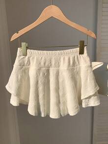 Comfortcana Women's Casual Solid Color Textured Shorts, Summer