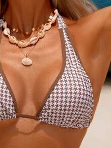 Swim Vcay Set Bikini Dua Potong Wanita, Gaya Liburan Kasual - MultiWarna - View 2