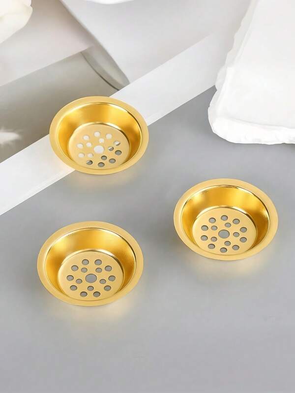 Small Mini Size Iron Craft Stamped Perforated Golden Middle Eastern Incense Burner For Home Decor Meditation Cultural Celebration Arabic Islamic Decorative Gift