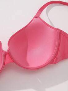 DesireSculpt 3pcs/Set Plus Size Seamless Wireless Padded Bras, Comfortable Everyday Wear - Multicolor - View 5