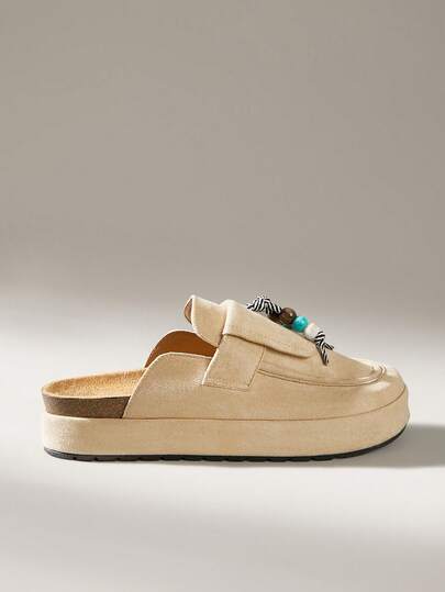 Solecia 女士串珠装饰休闲拖鞋