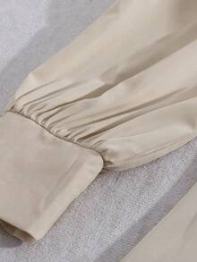 GlowEve Đầm dài tay nữ dáng chữ A, thiết kế phối màu khối, thắt eo, thanh lịch, phù hợp đi làm hàng ngày, phong cách đường phố Pháp cổ điển, đa năng, dự tiệc, công sở, mùa thu/đông. - Nhiều màu - Xem 4