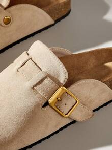 Solecia Women's Casual Versatile Commuter Slip-On Flat Shoes - Apricot - View 5