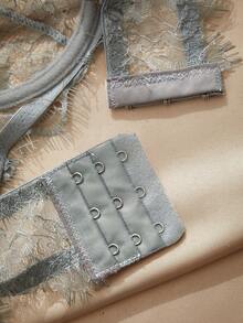 Charlaine 3件套女士蕾丝拼接可调节肩带舒适日常文胸 - 彩色 - 查看 4