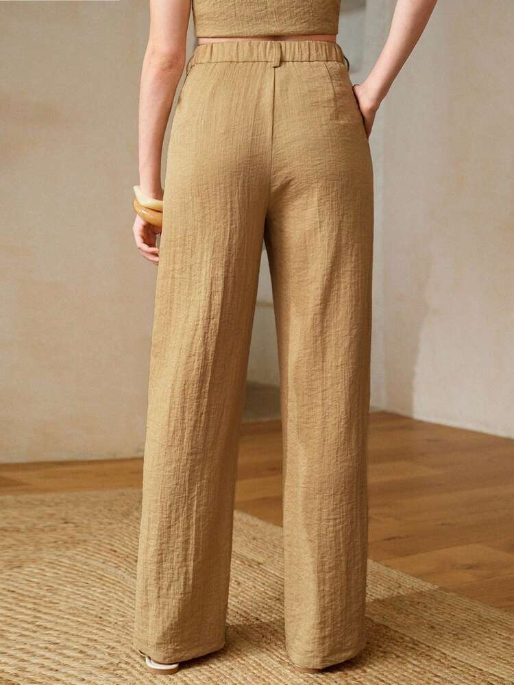 2025 WOMEN EMBROIDERED HOLLOW OUT STRAIGHT LEG LOOSE PANTS