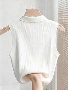 Resyla 女士樱桃印花无袖上衣 - 白色 - 查看 2