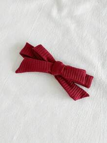 SHEIN Vintaside Kids Baby Girls' Summer New Cotton Rib Knit Heart Print Top & Shorts Set - Red - View 5